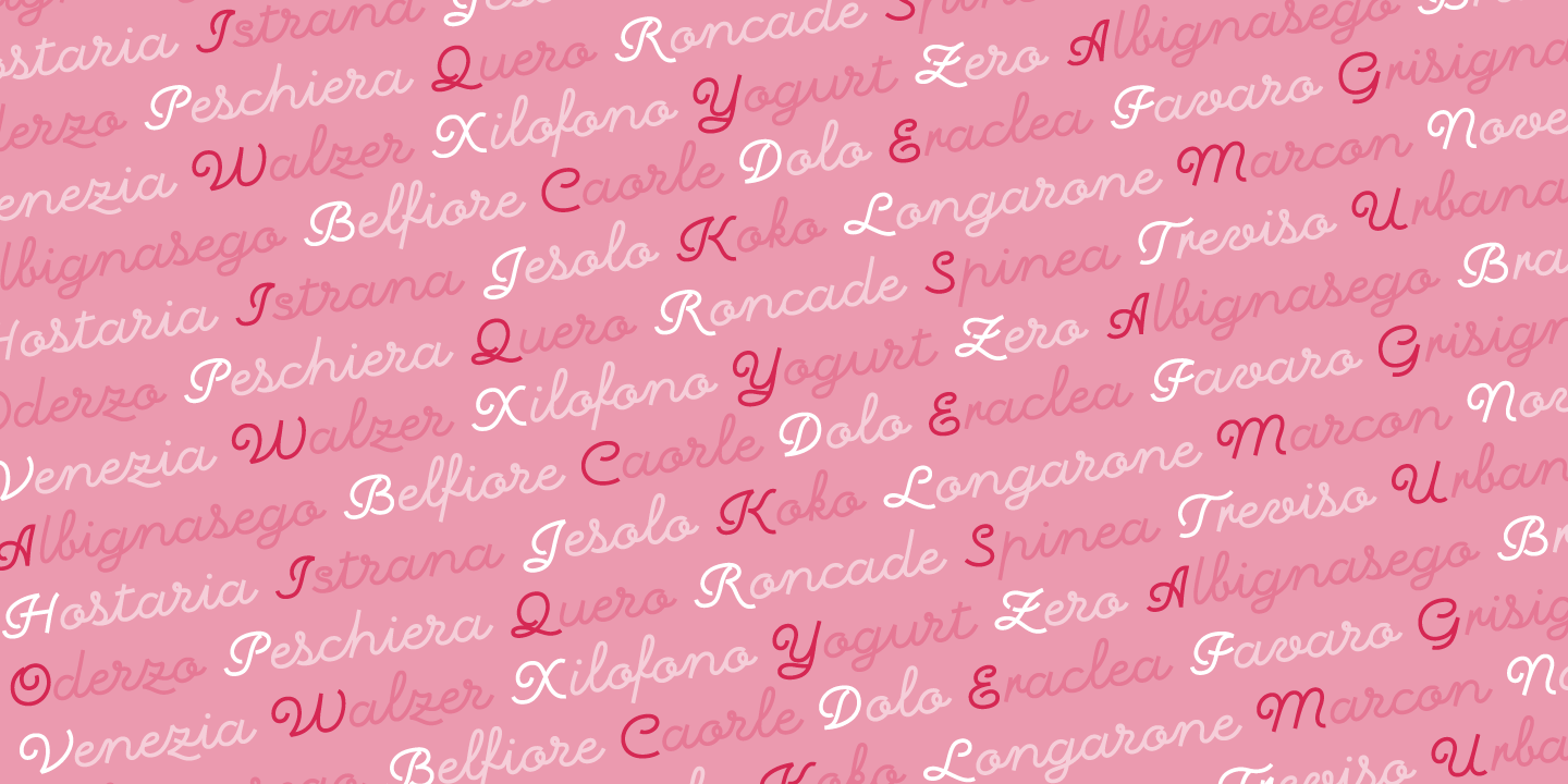 Пример шрифта Sapore classico regular